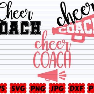 Cheer Coach SVG Coach SVG Cheerleader Coach SVG Coach Cut File Cheer ...