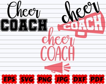 Cheer Coach SVG (Instant Download) - Etsy
