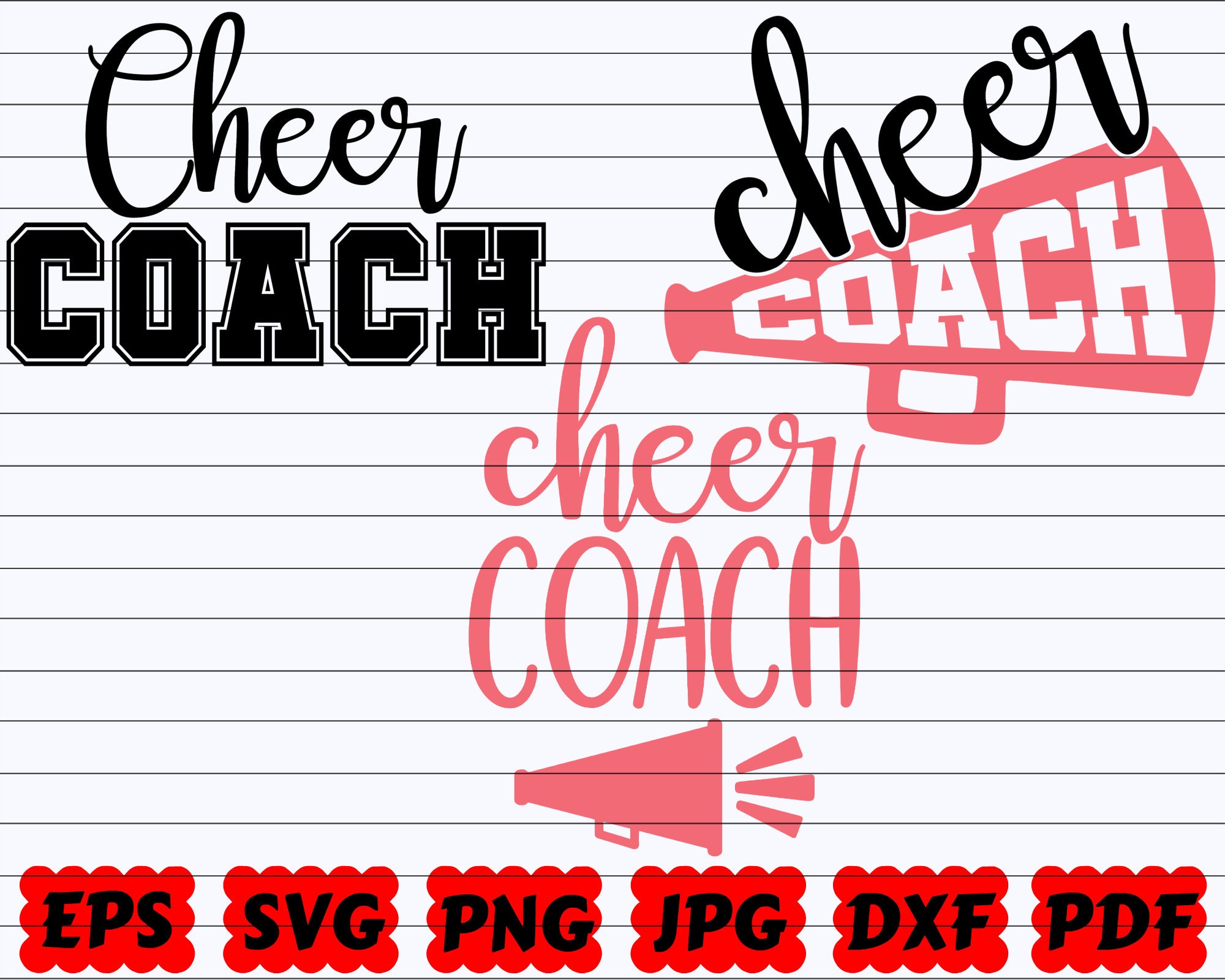 Cheer Coach SVG Coach SVG Cheerleader Coach SVG Coach | Etsy