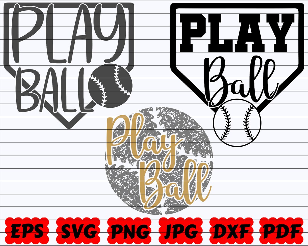 Play Ball SVG Play SVG Ball SVG Baseball Play Svg Baseball Ball Svg