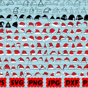 Santa Hat SVG | Santa SVG | Santa Claus SVG | Christmas Hat Svg | Christmas Santa Svg | Christmas Svg | Merry Christmas Svg | Elf Hat Svg