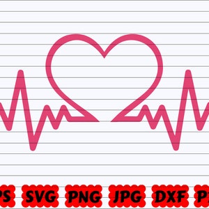 Heartbeat SVG | Heartbeat Nurse SVG | Healthcare SVG | Heart Beat Svg | Heartbeat Cut File | Nurse Life Svg | Heartbeat Pulse Svg | Ekg Svg
