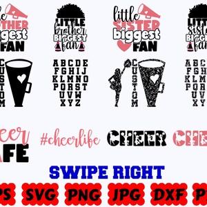 Cheer SVG | Cheerleader SVG | Cheer Mom SVG | Cheerleading Svg | Cheer Life Svg | Sport Svg | Cut Files for Cricut | Svg Eps Dxf Png Jpg image 7