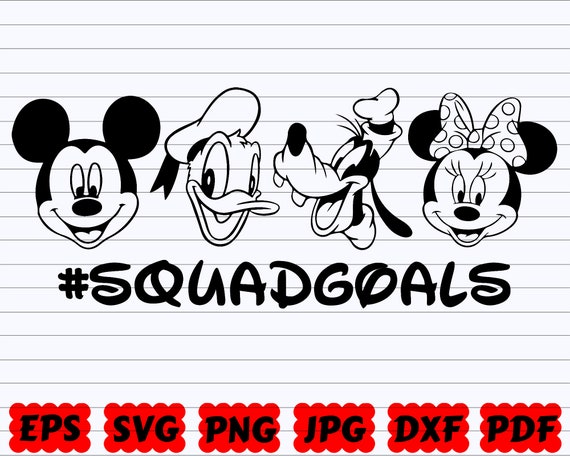 Download Disney Squad Goals Svg Squadgoals Svg Mickey Mouse And Friends Svg