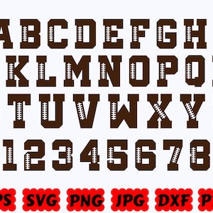 Football Font SVG | Football Alphabet SVG | Football Letters SVG | Football Svg | Sport Svg | Cut Files for Cricut & Silhouette