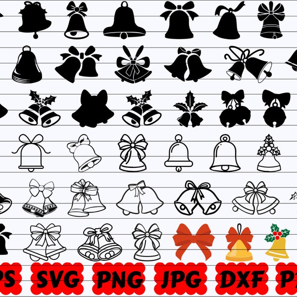 Christmas Bells SVG | Jingle Bells SVG | Christmas Decorations SVG | Christmas Ornament Svg | Bells Svg | Ring Bells Svg | Christmas Svg