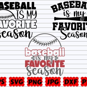 Le baseball est ma saison préférée SVG | Ma saison préférée SVG | Saison préférée SVG | Fichier de coupe de baseball | Citation de baseball SVG | Proverbe de base-ball