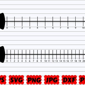 18 Ruler SVG Laser Glowforge PDF Vector Engraving Cutting Eighteen Inch  Ruler 