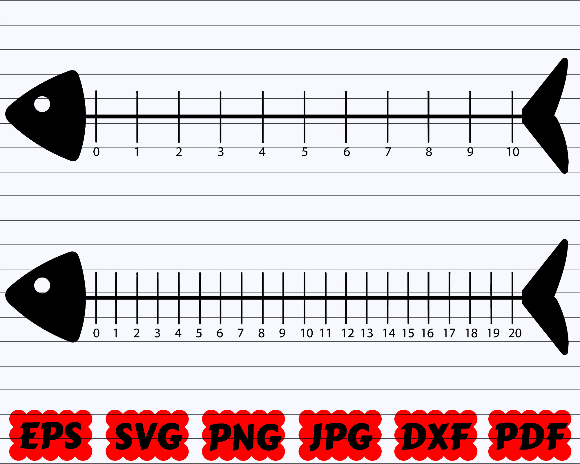 Fish Ruler Svg 