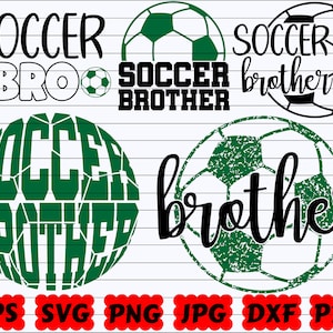 Soccer Brother SVG | Soccer Bro SVG | Soccer Family SVG | Brother Svg | Soccer Brother Cut File | Soccer Clipart| Soccer Design| Brother Png