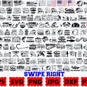 Fishing SVG | Fisherman SVG | Fish SVG | Hooker Svg | Cut Files for Cricut & Silhouette | Quote | Saying | Eps Dxf Png Jpg | Commercial Use