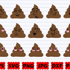 Poop SVG | Poop Emoji SVG | Poop Clipart | Poop SVG Bundle | Poop Cut File | Emoji Svg | Emoji Bundle Svg | Feelings Svg | Emoticon Svg