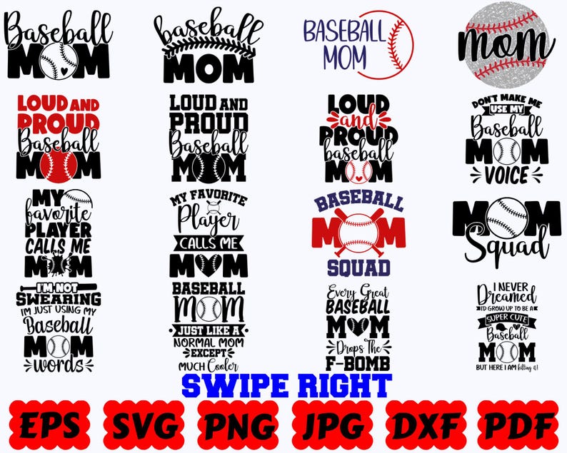 Sport Mama SVG | Sport SVG | Mama SVG | Schnittdateien für Cricut & Silhouette | Zitat | Spruch | Hemd | Svg Eps Dxf Png Jpg Pdf | Kommerzielle Nutzung Bild 3