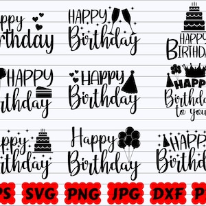 Alles Gute zum Geburtstag SVG | Alles Gute zum Geburtstag Schnittdatei | Alles Gute zum Geburtstag Zitat SVG | Alles Gute zum Geburtstag Spruch SVG | Alles Gute zum Geburtstag Shirt | Design Svg