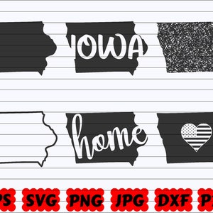 Iowa State SVG | Iowa SVG | Iowa Svg File | Iowa Cut File | Iowa Silhouette | Iowa Clipart | US State Svg | United States Svg | Ioha Vector