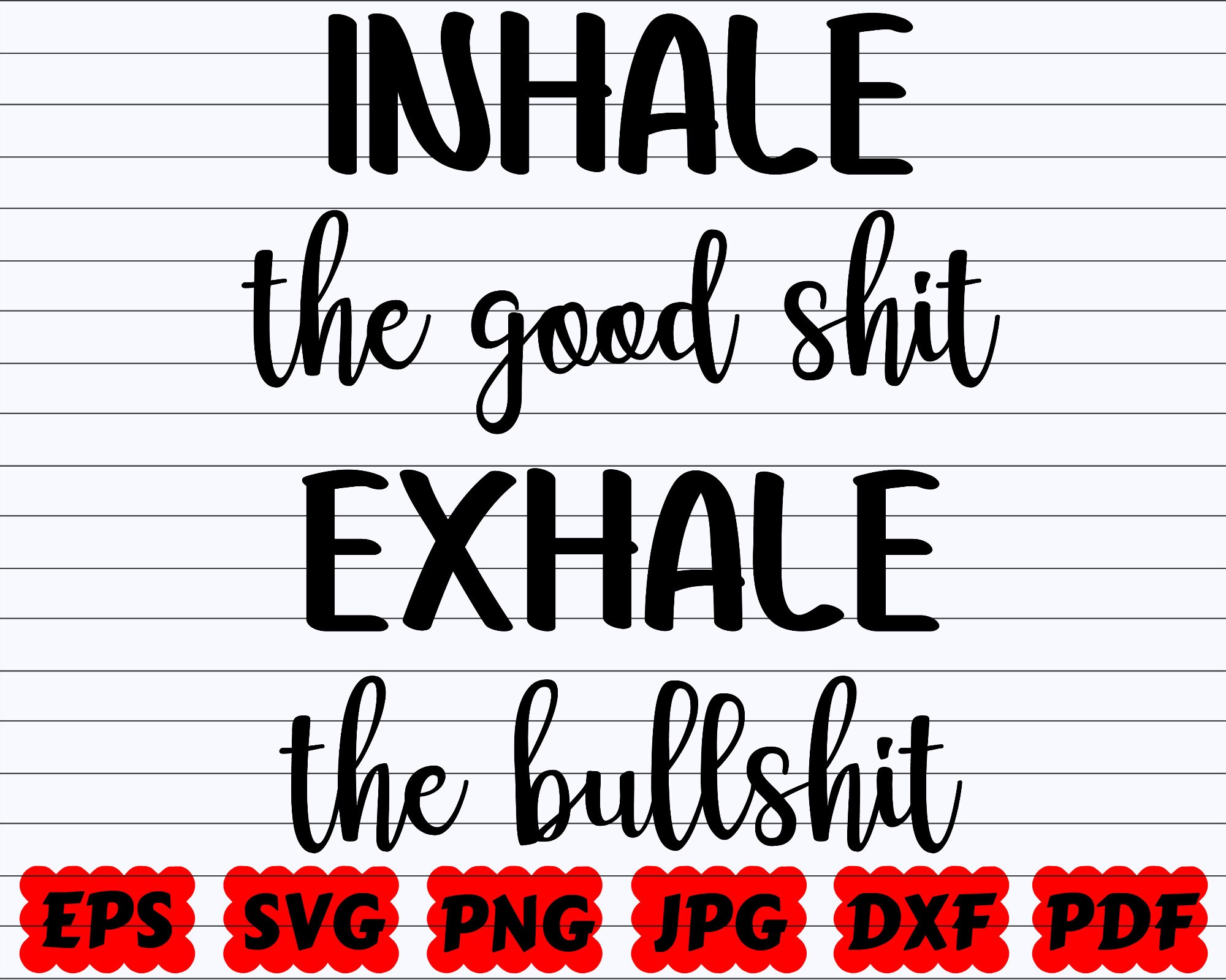 Biglietto D'Auguri Con Bracciale Dei Desideri – Inhale The Good Shit Exhale The Bullshit, Argento