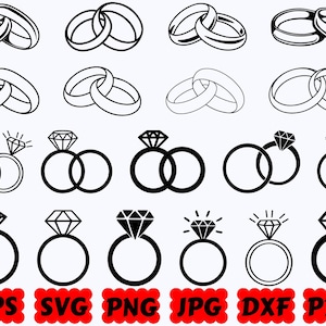 Ehering SVG | Hochzeit SVG | Herr und Frau SVG | Braut geschnitten Datei | Schnittdateien für Cricut & Silhouette | Svg Eps Dxf Png Jpg Pdf | Kommerzielle Nutzung