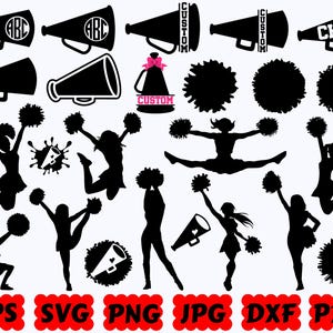 Cheer SVG | Cheerleader SVG | Cheer Mom SVG | Cheerleading Svg | Cheer Life Svg | Sport Svg | Cut Files for Cricut | Svg Eps Dxf Png Jpg image 10