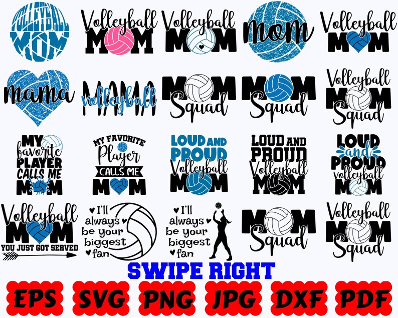 Sport Mama SVG | Sport SVG | Mama SVG | Schnittdateien für Cricut & Silhouette | Zitat | Spruch | Hemd | Svg Eps Dxf Png Jpg Pdf | Kommerzielle Nutzung Bild 9