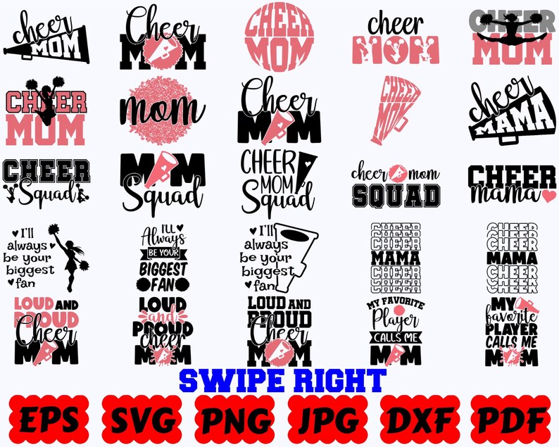 Sport Mama SVG | Sport SVG | Mama SVG | Schnittdateien für Cricut & Silhouette | Zitat | Spruch | Hemd | Svg Eps Dxf Png Jpg Pdf | Kommerzielle Nutzung Bild 5