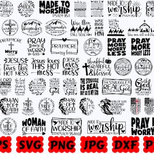 Religious SVG | Christian SVG | Jesus SVG | Bible Svg | God Svg | Faith Svg | Cut Files for Cricut & Silhouette | Svg Eps Dxf Png Jpg Pdf image 7