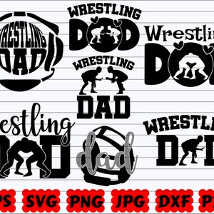 Papà lottatore SVG / Papà lottatore Cut File / Famiglia lottatore SVG / Papà SVG / Clipart lottatore / Fan lottatore Svg / Clipart lottatore / Png