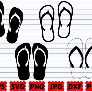 Flip Flops SVG | Flip Flops Silhouette | Flip Flops Cut File | Flip Flops Design SVG | Summer Shoes Svg | Summer Flip Flops Svg | Sandal Svg