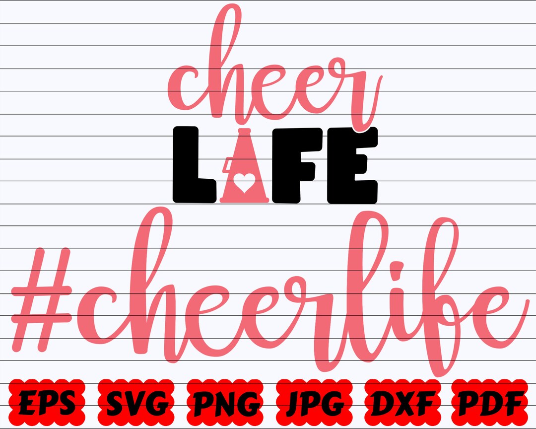Cheer Life SVG Life SVG Sport Life SVG Cheer Life Cut File Cheer Life ...