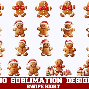 Christmas Gingerbread PNG | Christmas Gingerbread Sublimation | Christmas Gingerbread Clipart | Gingerbread PNG | Christmas PNG | Santa Png