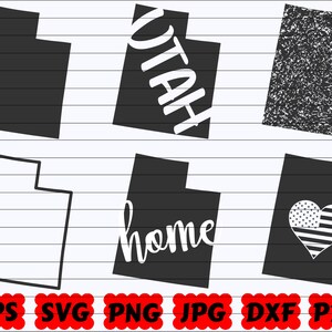 Utah State SVG | Utah SVG | Utah Svg File | Utah Cut File | Utah Silhouette | Utah Clipart | US State Svg | United States Svg | Utah Vector