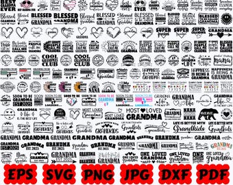 Grandma SVG | Grandmother SVG | Nana SVG | Grandma Life Svg | Cut Files for Cricut & Silhouette | Svg Eps Dxf Png Jpg Pdf | Commercial Use