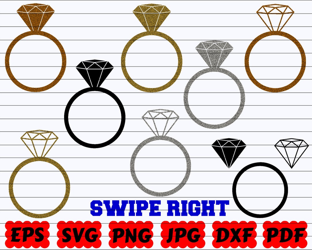 Wedding Ring SVG | Ring SVG | Engagement Ring SVG | Ring Cut File ...