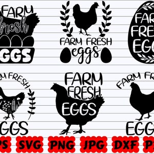 Farm Fresh Eggs SVG | Farm Fresh SVG | Fresh Eggs SVG | Farm Life Svg | Farming Svg | Farm Svg | Farmhouse Svg | Farm Sign Svg | Farm Animal