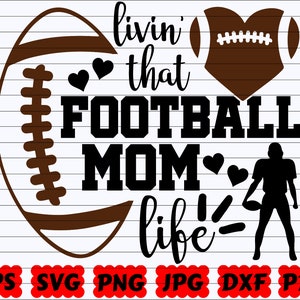 Livin That Football Mom Life SVG | Football Mom Life SVG | Mom Life SVG | Football Mom Svg | Mom Life Svg | Life Svg | Football Quote Svg