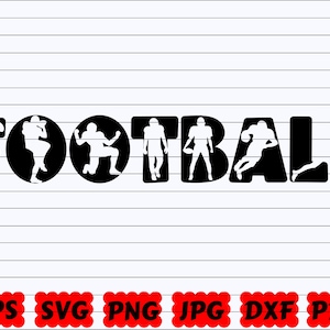 Fußball Schnittdatei | Fußball Design SVG | Fußball Silhouette | Fußballspieler SVG | Fußball-Trikot-Svg | Fußball Clipart | Fußball Spruch