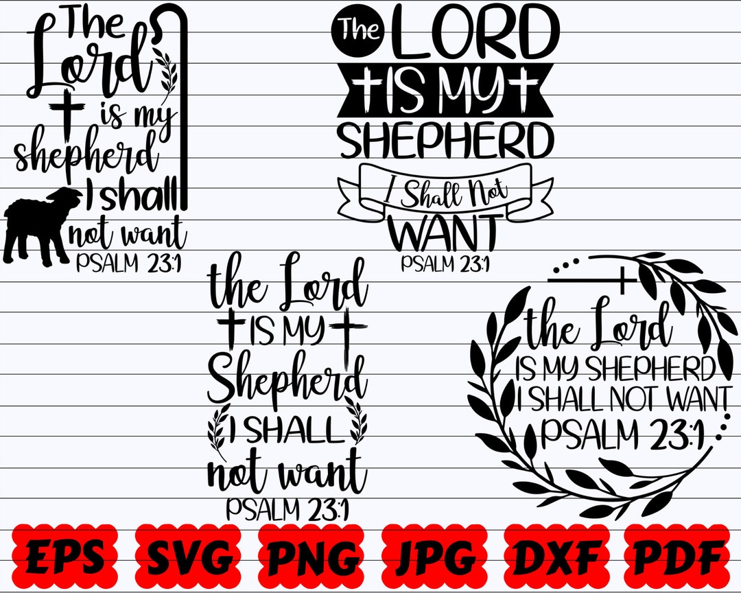 El Señor es mi pastor, nada me faltará SVG / El Señor es mi pastor SVG ...