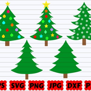 Christmas Tree Bundle SVG | Christmas Tree SVG | Tree SVG | Christmas Svg | Baubles Svg | Christmas Tree Clipart | Snowflake Svg | Star Svg