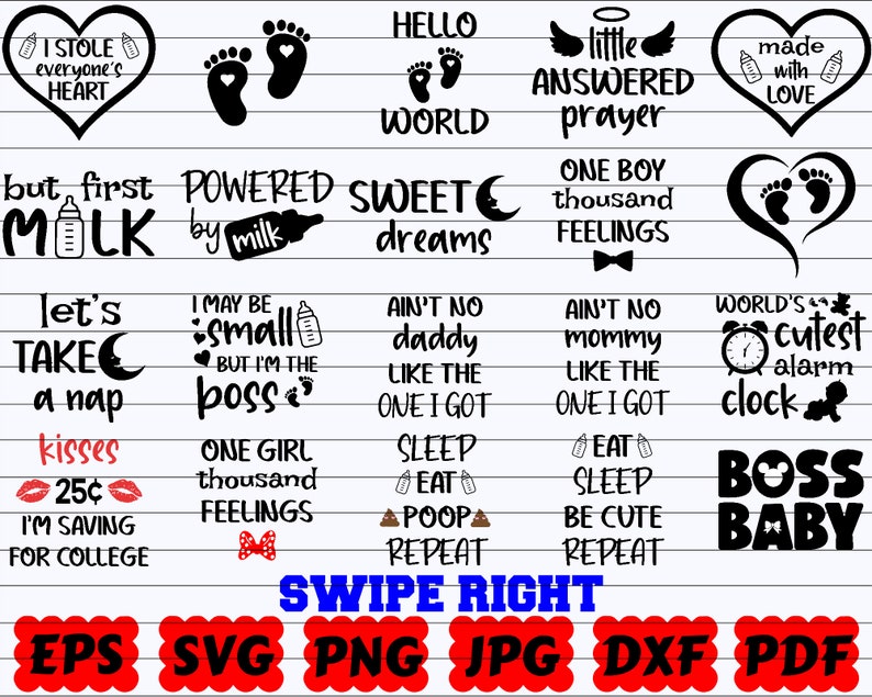 Download 80 Baby SVG Baby SVG Bundle Baby Cut File Baby Quote SVG ...