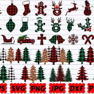 Christmas Buffalo Plaid SVG | Buffalo Plaid SVG | Christmas SVG | Christmas Cut File | Christmas Clipart | Christmas Tree Buffalo Plaid Svg