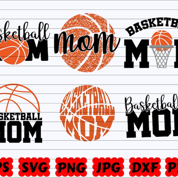Basketbal Moeder SVG | Basketbal Mom Cut File | Basketbal Familie SVG | Moeder SVG | Basketbal Clipart | Basketbal fan Svg| Basketbal Clipart