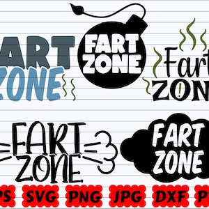 Fart Zone SVG | Fart Zone Cut File | Fart SVG | Zone SVG | Funny Bathroom Svg | Bathroom Humor Svg | Bathroom Cut File | Bathroom Sign Svg