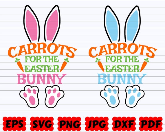 Carottes Pour Le Lapin De Paques Svg Fr Citation De Paques Etsy Canada