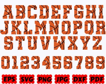バスケットボール フォント SVG | バスケットボール アルファベット SVG | バスケットボール 文字 SVG | バスケットボール 番号 SVG | バスケットボール SVG | スポーツ SVG