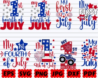 My First 4th Of July SVG | 1st 4th Of July SVG | My First Fourth Of July SVG | My 1st Fourth Of July Svg | 4th Of July Svg | America Svg