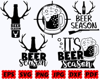 Temporada de cerveza SVG / Cerveza SVG / Papá cervecero SVG / Archivos de corte para Cricut y Silhouette / Svg Eps Dxf Png Jpg Pdf / Uso comercial