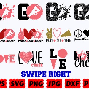 Cheer SVG | Cheerleader SVG | Cheer Mom SVG | Cheerleading Svg | Cheer Life Svg | Sport Svg | Cut Files for Cricut | Svg Eps Dxf Png Jpg image 9