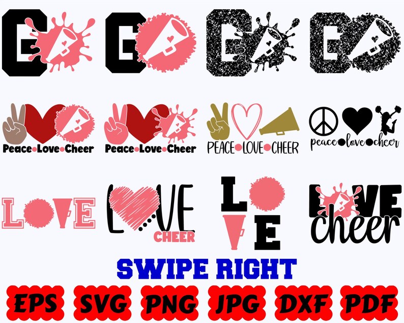 Cheer SVG | Cheerleader SVG | Cheer Mom SVG | Cheerleading Svg | Cheer Life Svg | Sport Svg | Cut Files for Cricut | Svg Eps Dxf Png Jpg image 9