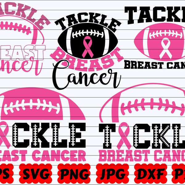 Tackle Breast Cancer SVG | Tackle Cancer SVG | Breast Cancer SVG | Cancer Awareness Svg | Cancer Survivor Svg | Fight Cancer Svg | Quote Svg