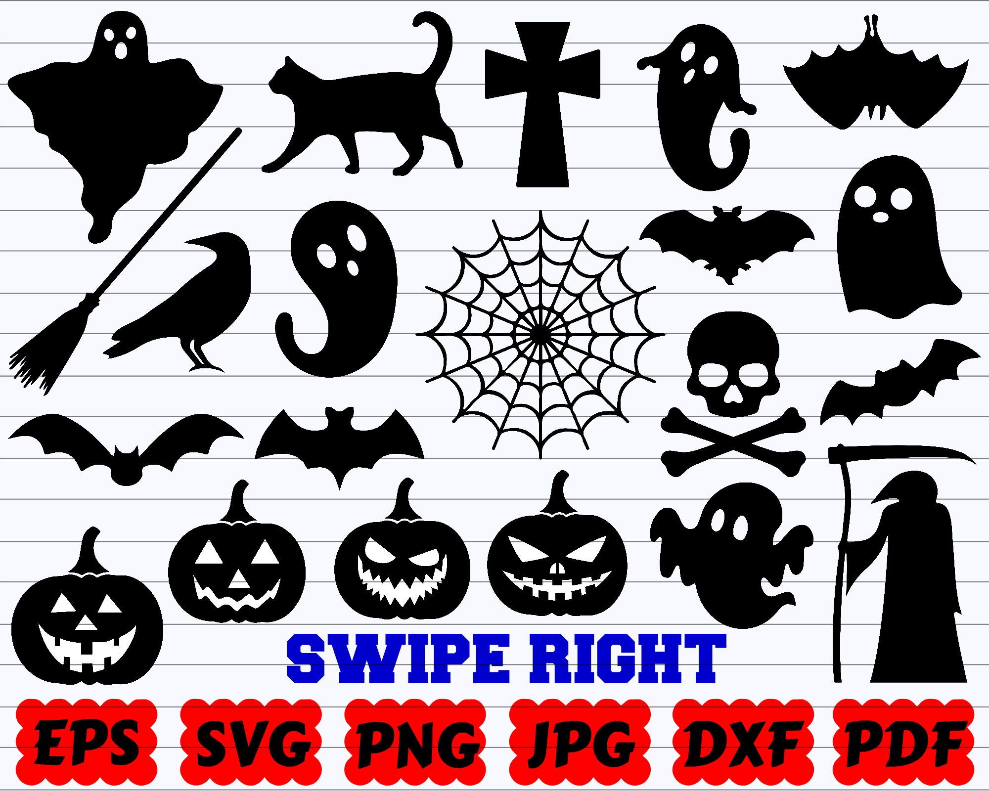 Download Halloween Svg Halloween Svg Bundle Halloween Silhouette Etsy