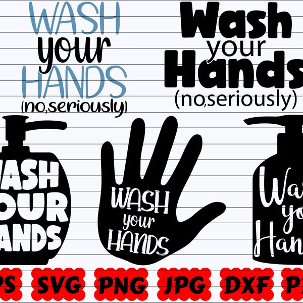 Wash Your Hands SVG | Wash Hands SVG | Wash SVG | Hands Svg | Bathroom Cut File | Bathroom Sign Svg | Bathroom Design Svg | Bathroom Shirt